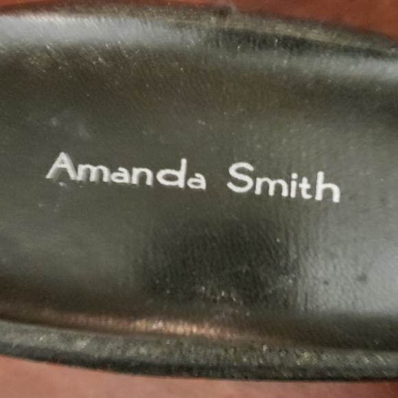 AMANDA SMITH BLACK SEQUINED MULES - Picture 4 of 4